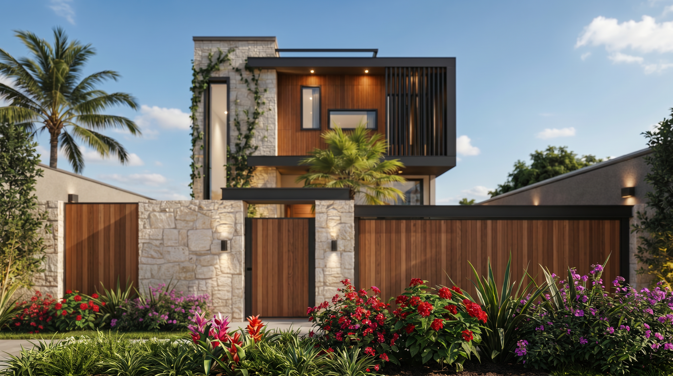modern tropical residence with pool | 3 bedroom two story house design (copy) modern tropical residence with pool | 3 bedroom two story house design (copy)