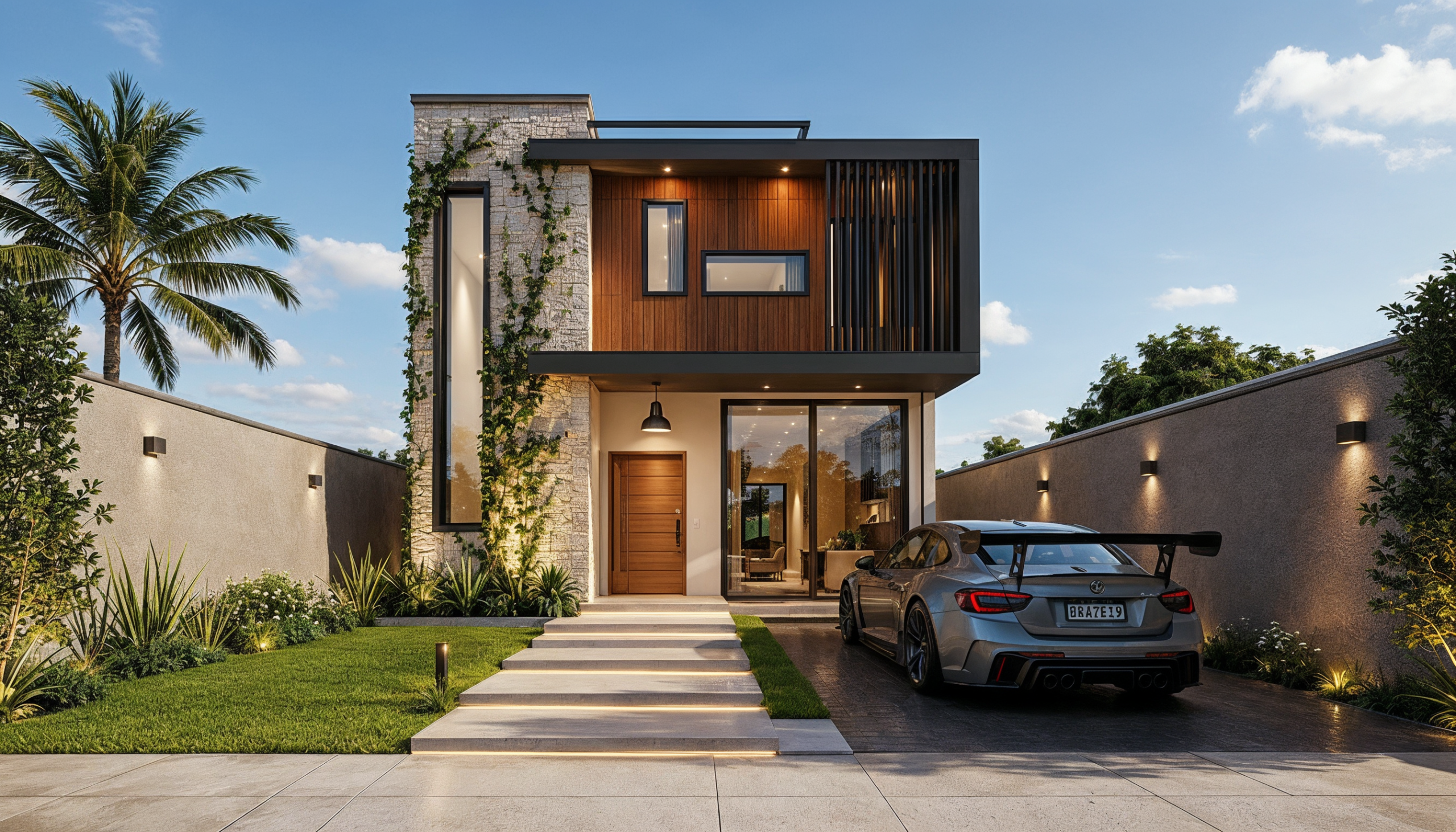 modern tropical residence with pool | 3 bedroom two story house design (copy) modern tropical residence with pool | 3 bedroom two story house design (copy)