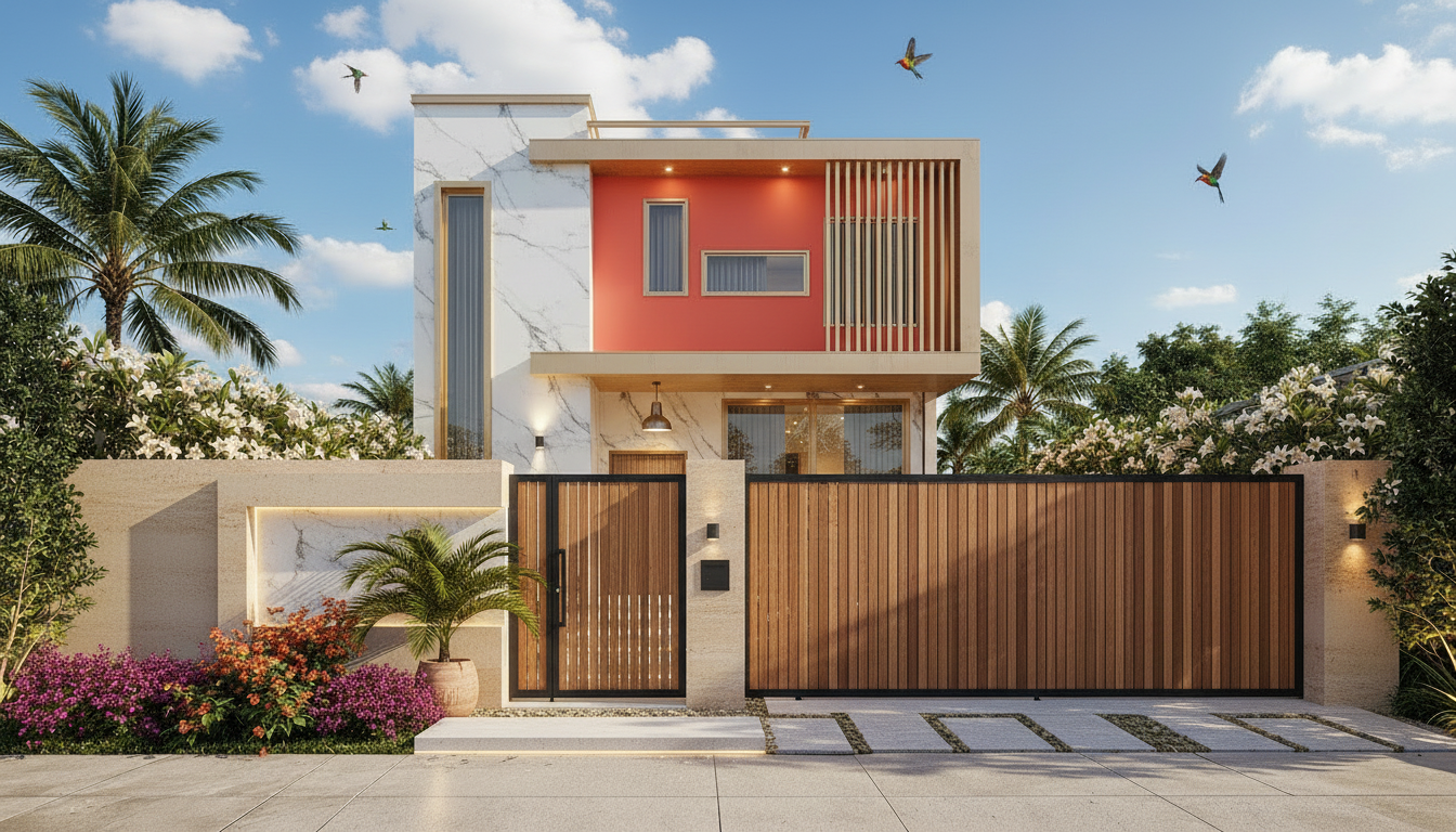 modern tropical residence with pool | 3 bedroom two story house design (copy) modern tropical residence with pool | 3 bedroom two story house design (copy)