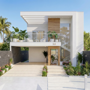 modern 3 bedroom two story house with pool | full floor plan included