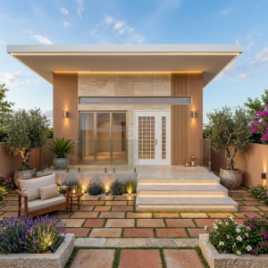 modern minimalist tiny*2 house 9m×8m | small design with full plans + sketchup + autocad + archicad (copy) (copy)