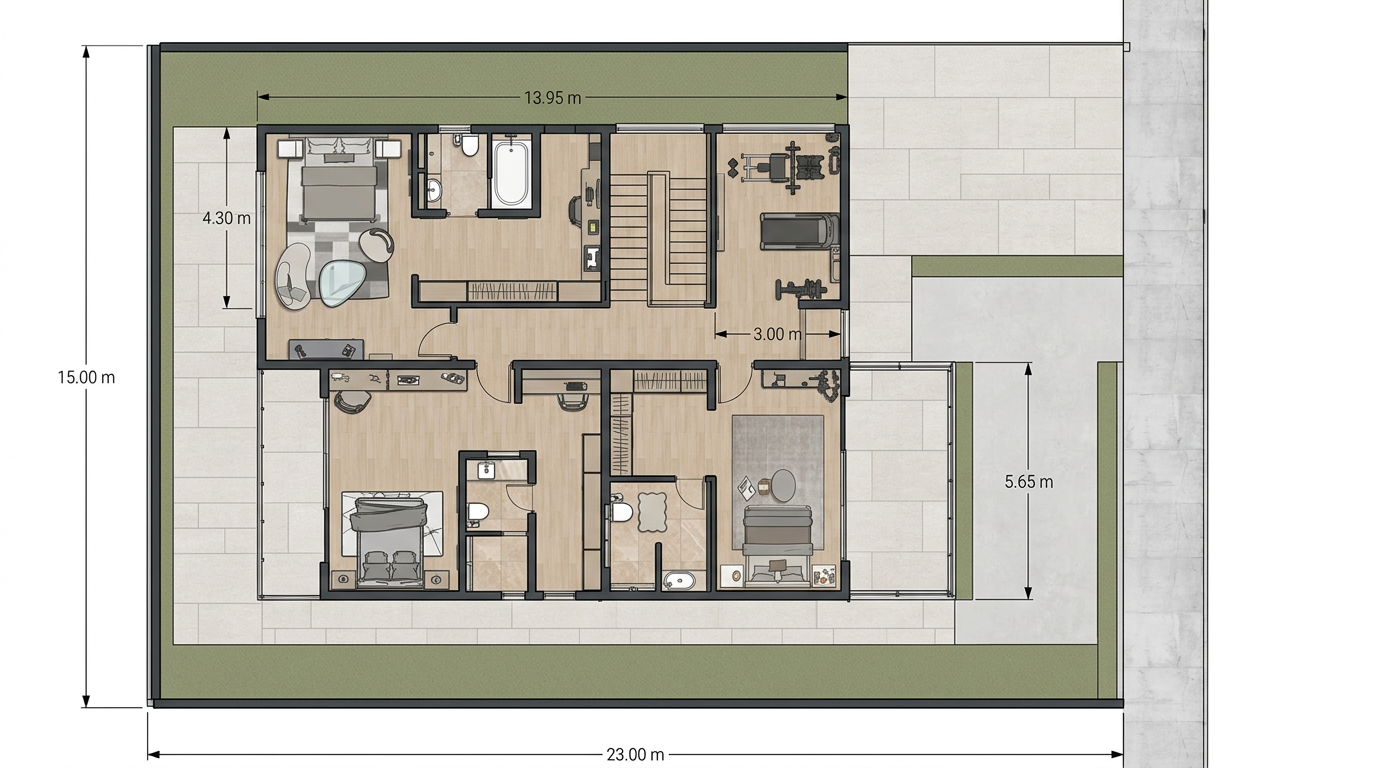 modern 3 bedroom house design | 16×11m luxury two story home modern 3 bedroom house design | 16×11m luxury two story home