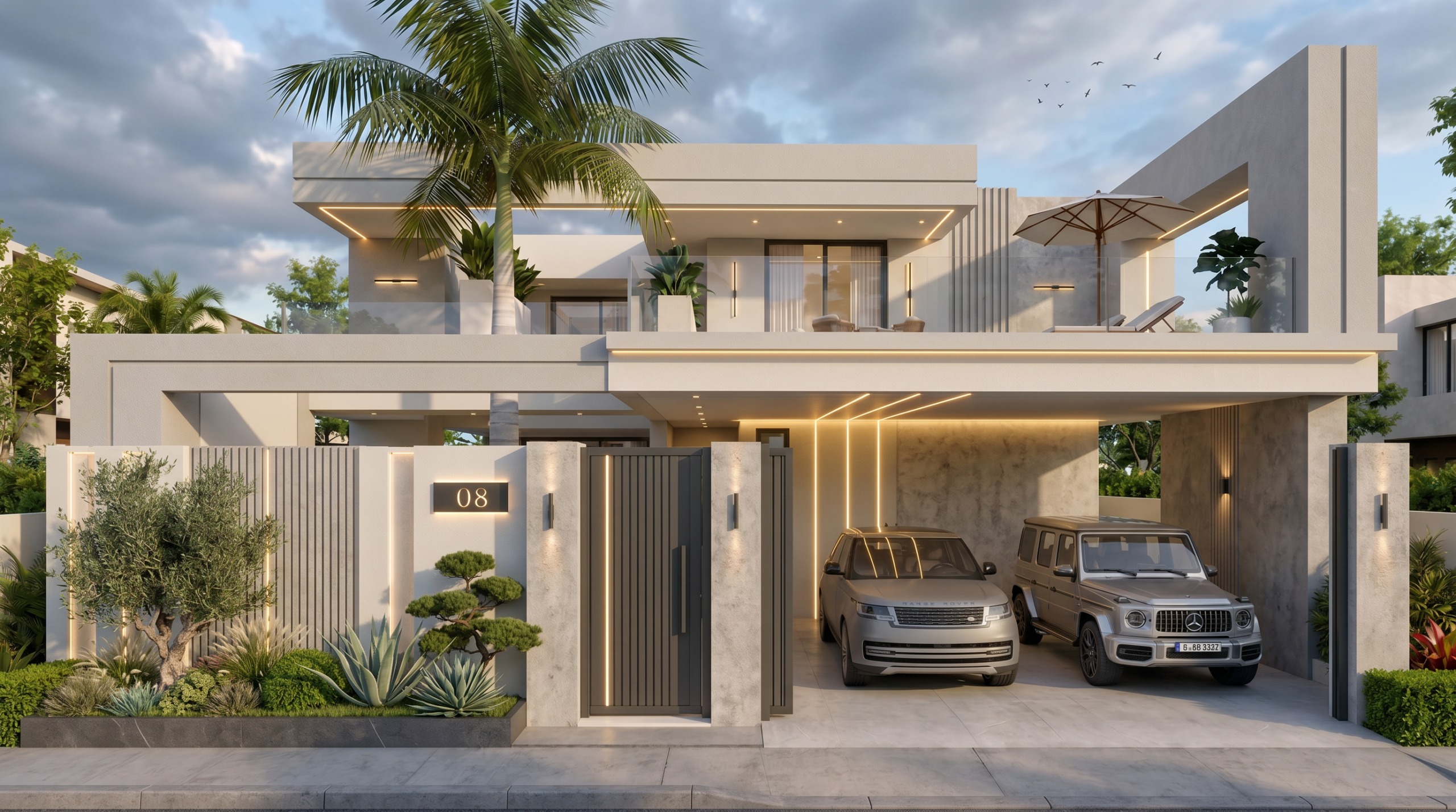 modern 4 bedroom two story luxury house with pool *2 modern 4 bedroom two story luxury house with pool *2