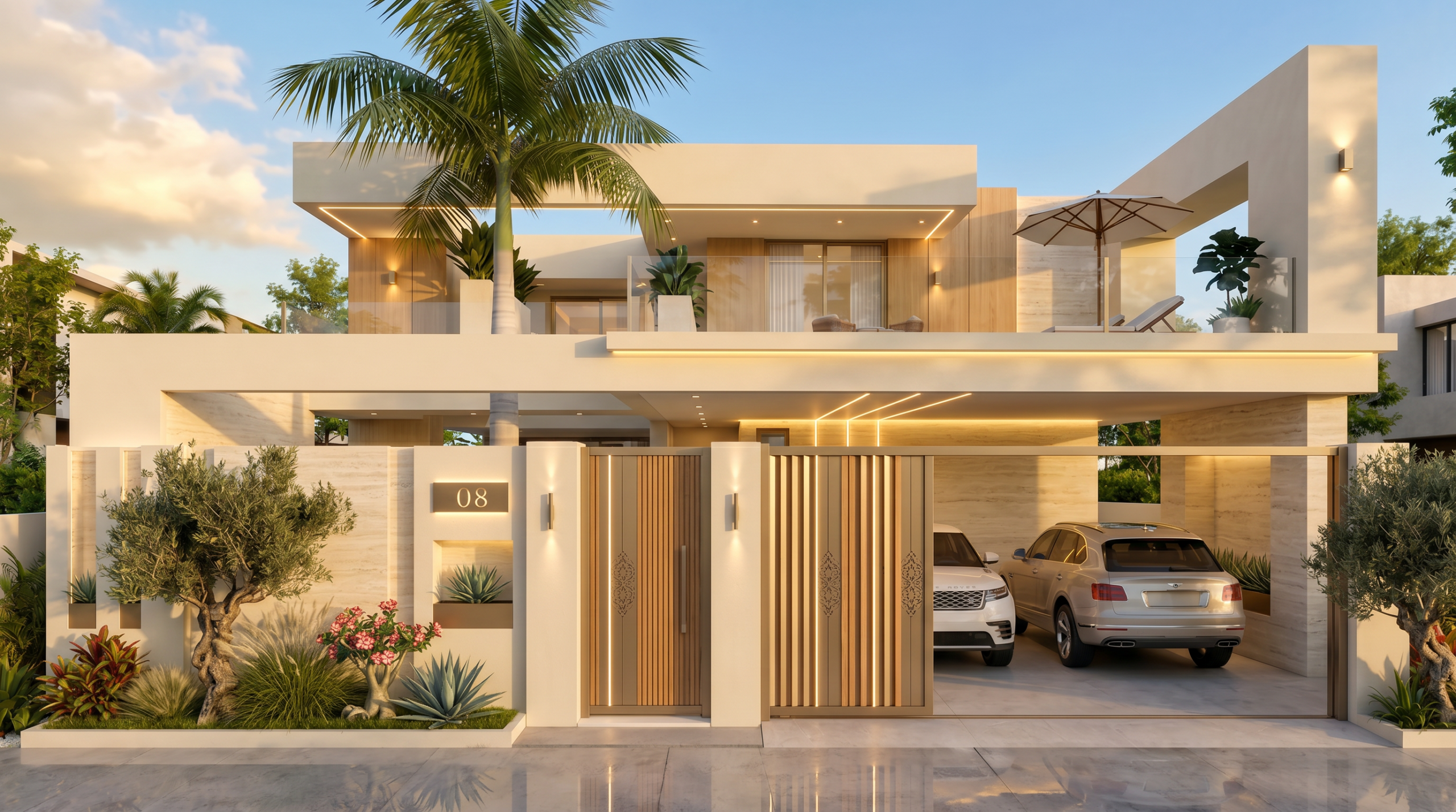 modern 4 bedroom two story luxury house with pool *2 modern 4 bedroom two story luxury house with pool *2