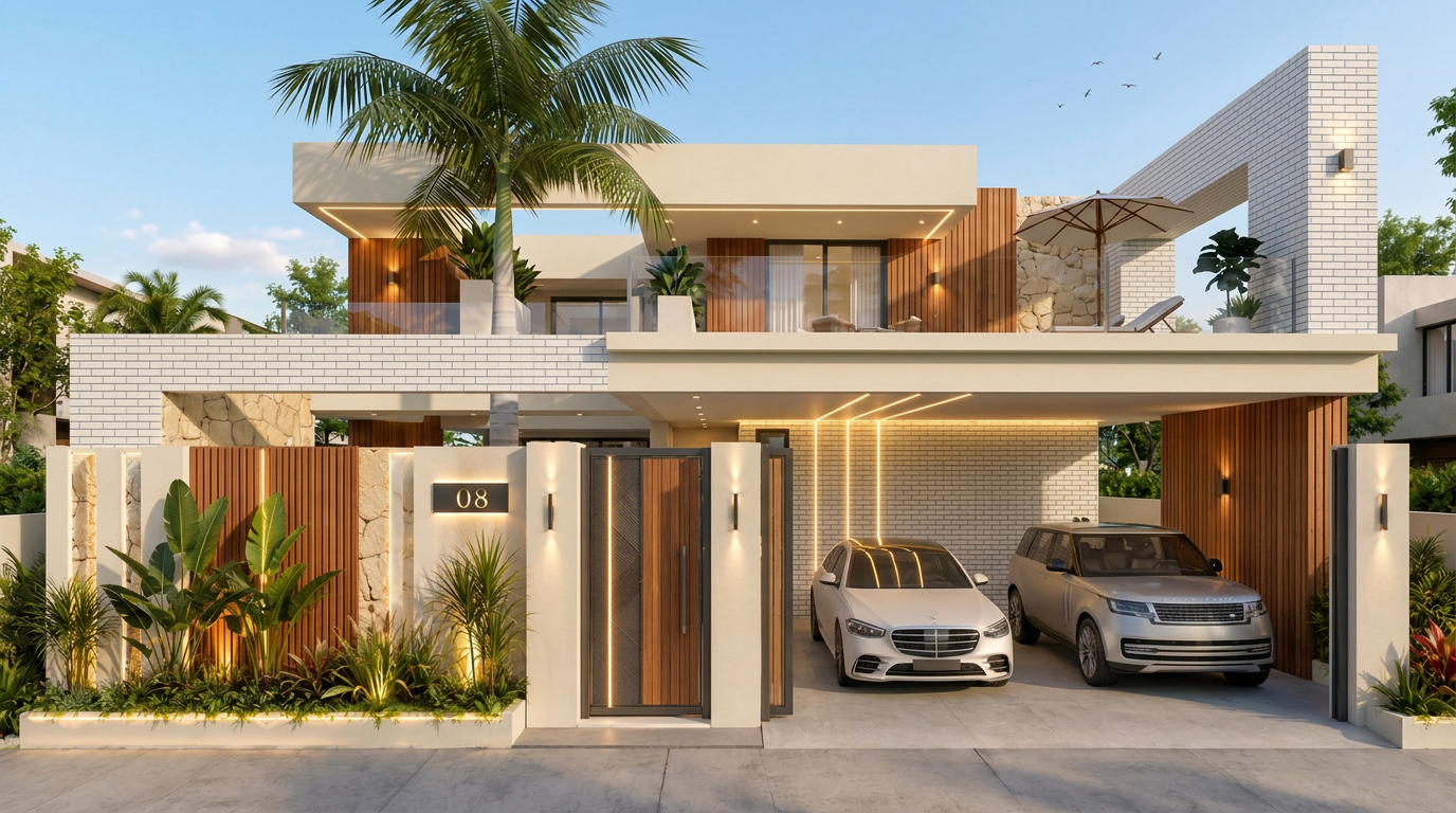 modern 4 bedroom two story luxury house with pool *2 modern 4 bedroom two story luxury house with pool *2